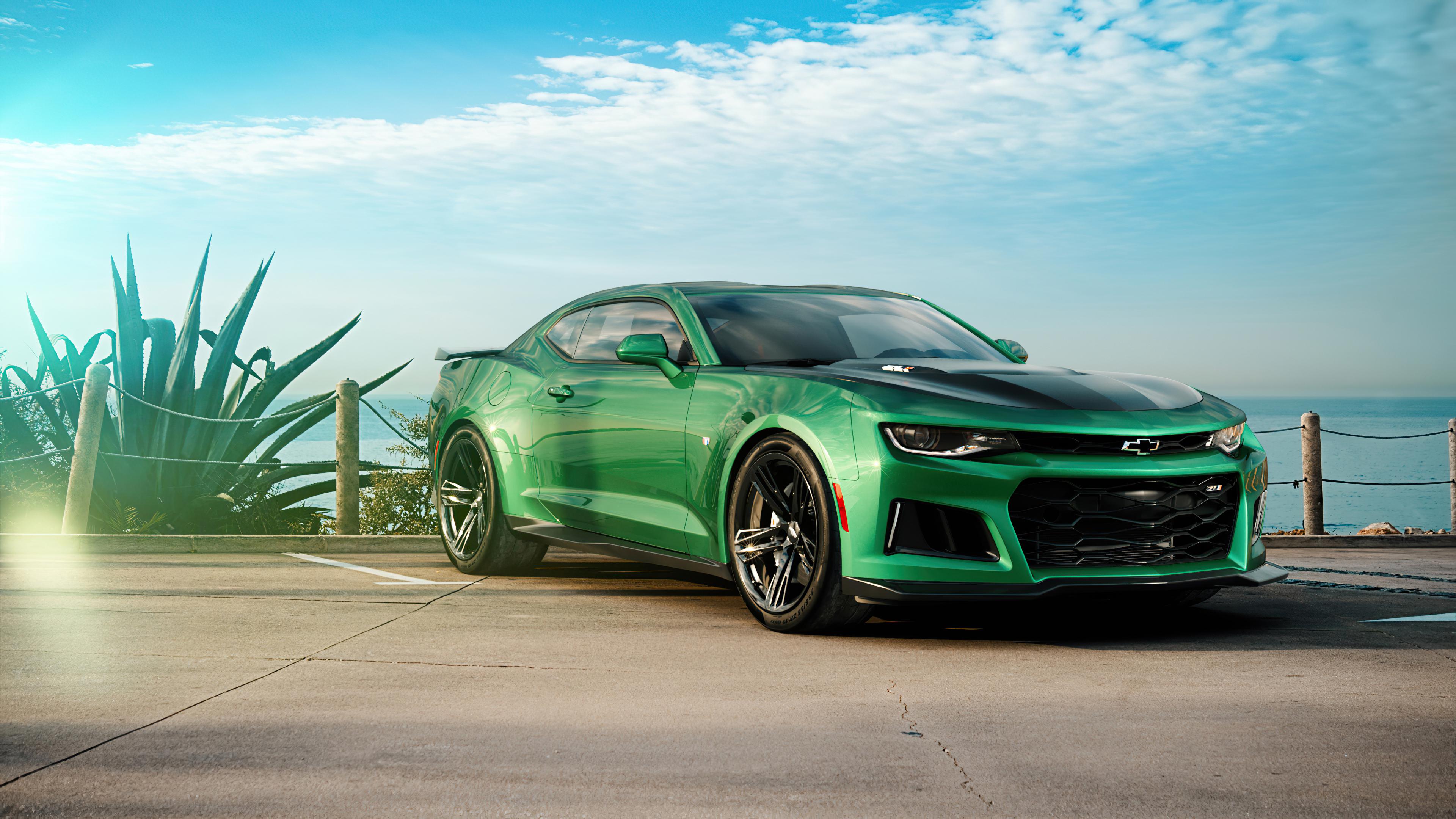 chevrolet camaro zl1 зеленый