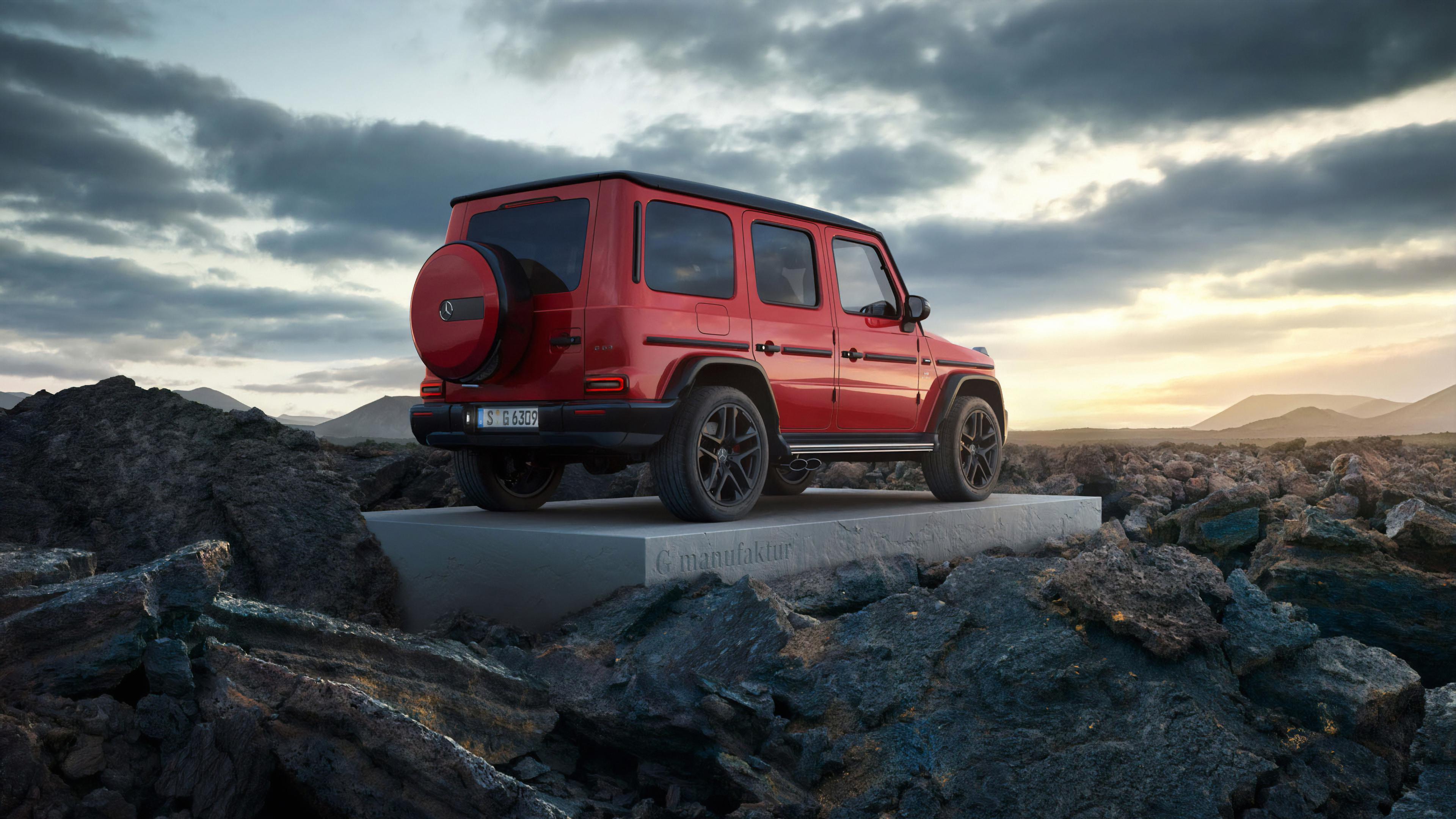 Mercedes Benz g class 4k белая