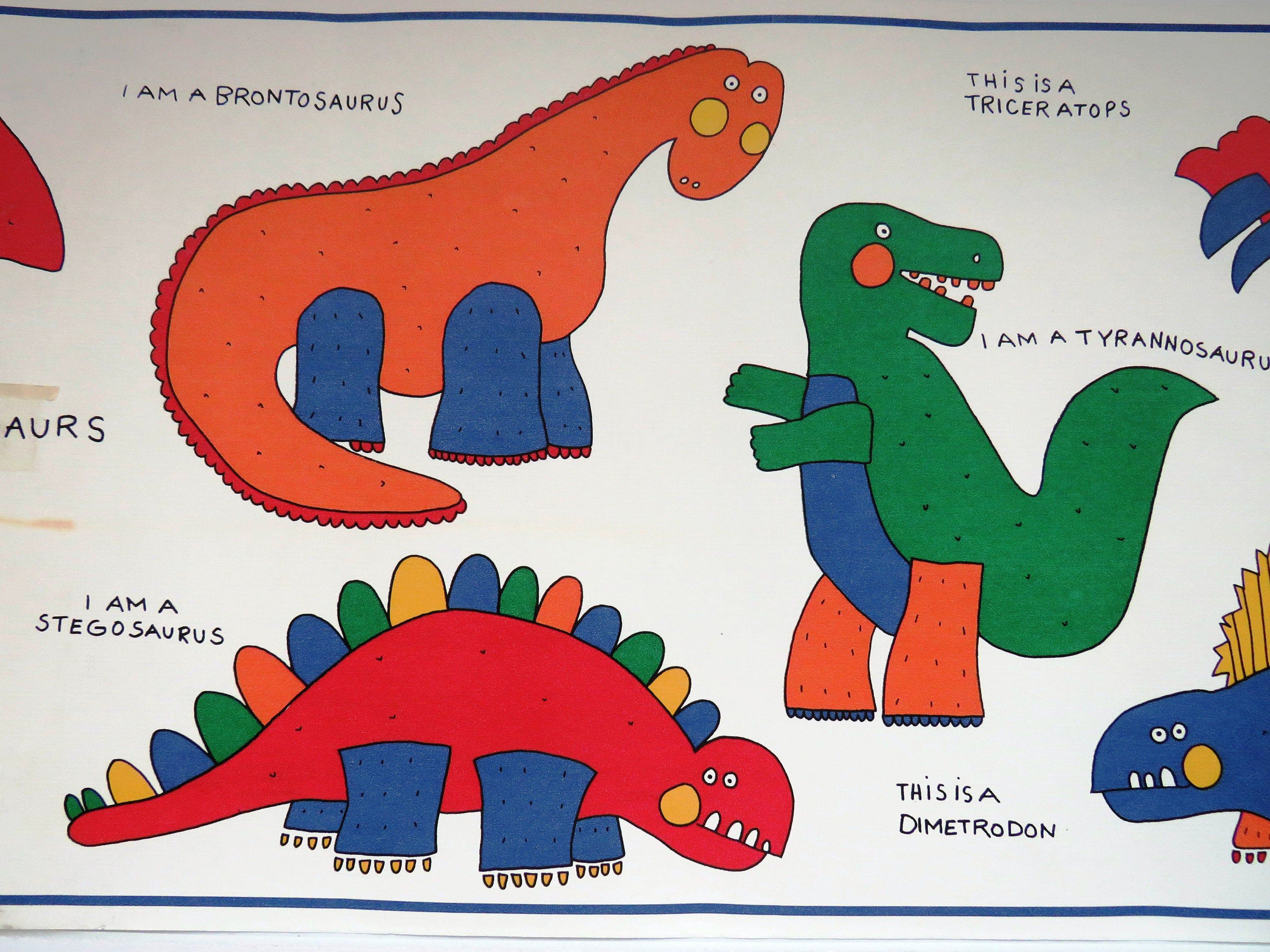 Обои динозавры на телефон мультяшные