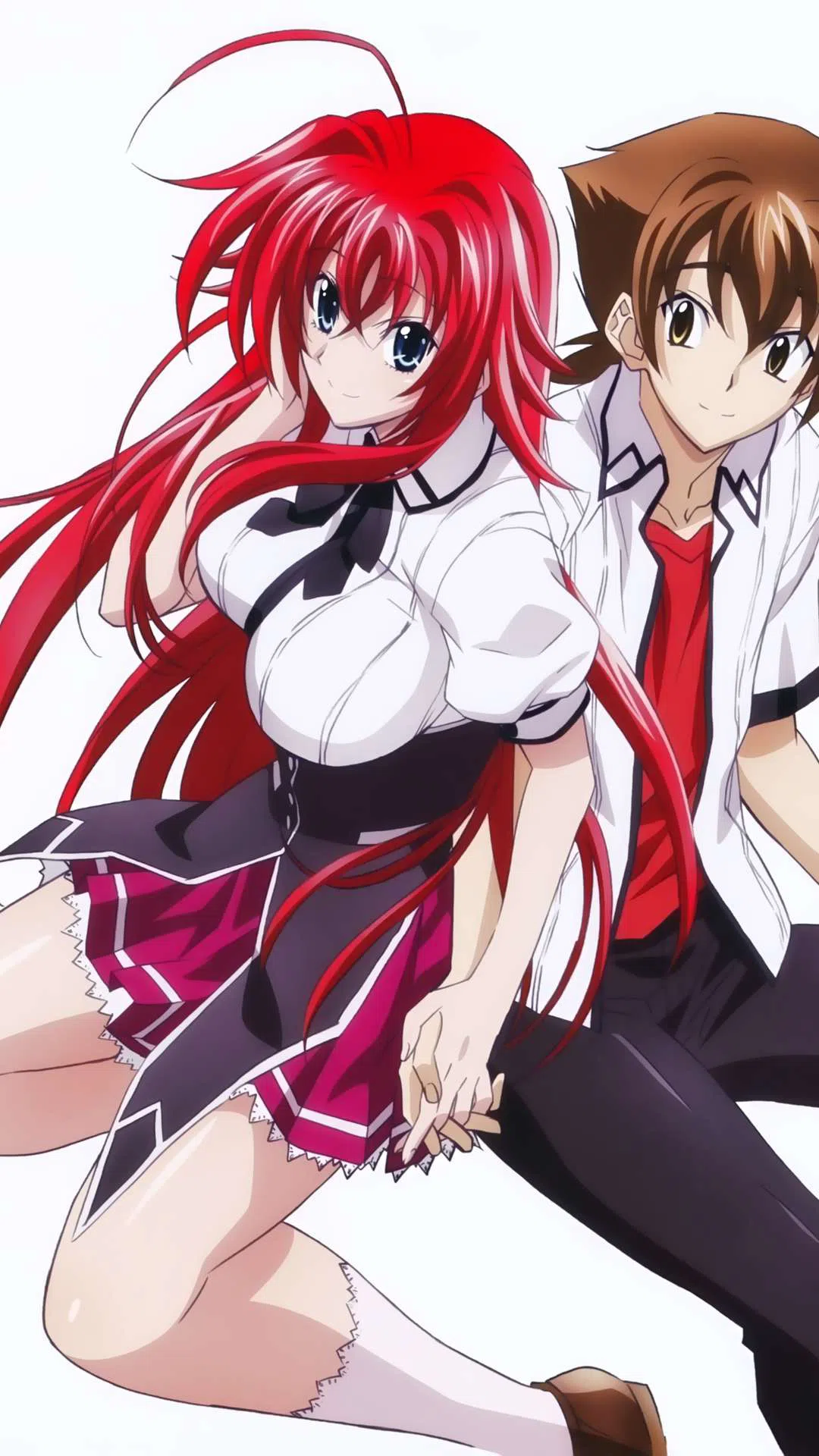 Риас Гремори и Иссей. High School DXD («старшая школа DXD», 2012). Старшая школа DXD Риас. Аниме хёдо Иссей.